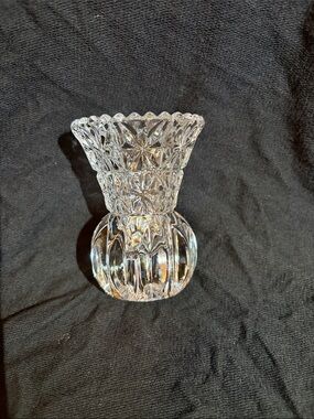Princess house crystal tooth pick holder bud vase